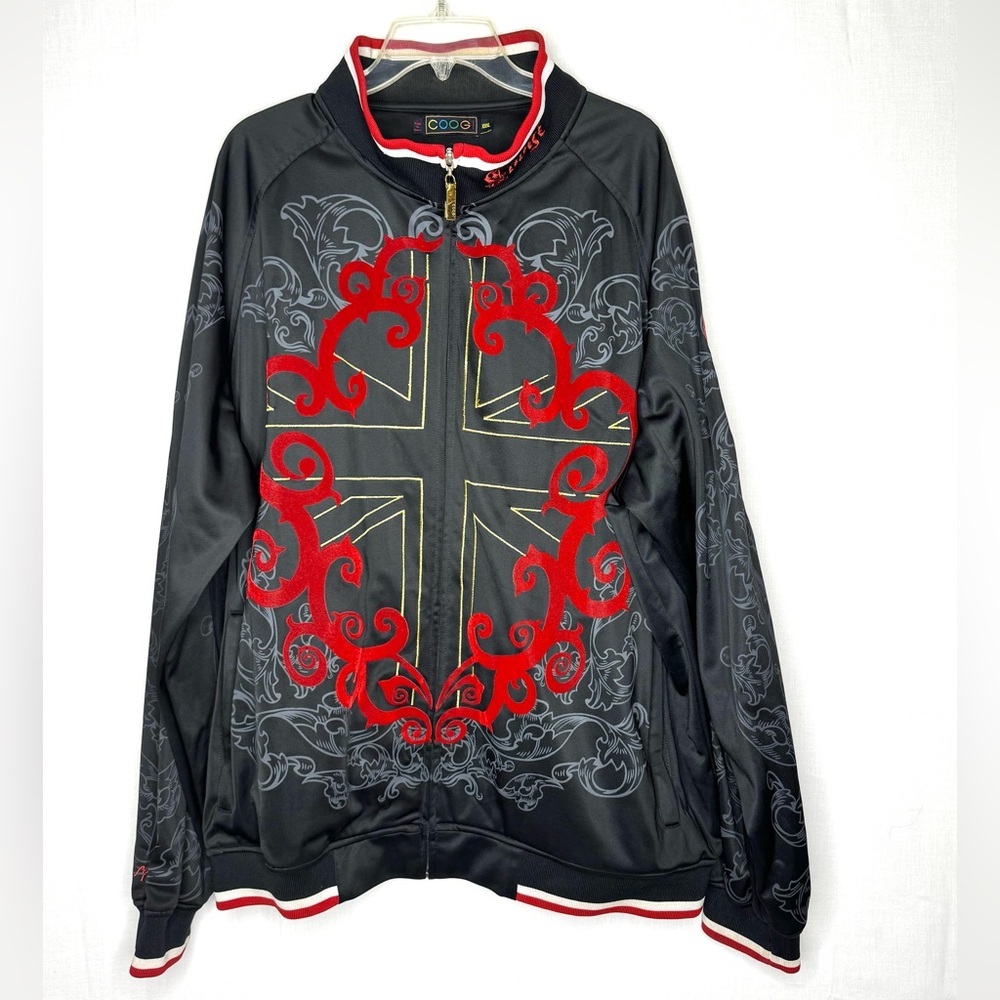 COOGI‎ Mens Supreme Crest Jacket Sz XXXL Full Zip COOGI Cyber Grunge Streetwear